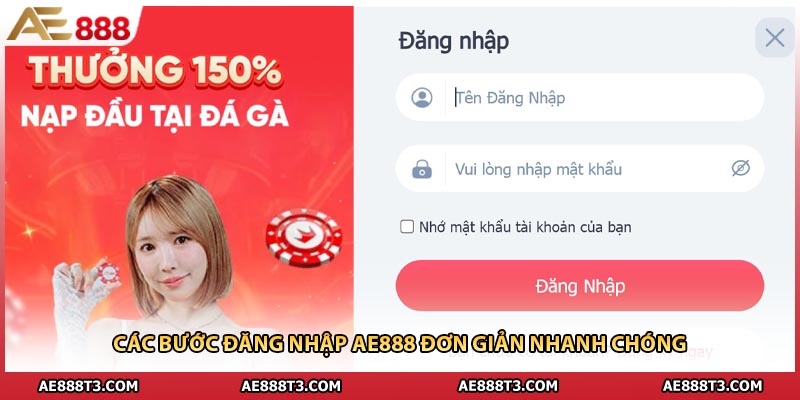 Các bước đăng nhập AE888 nhanh chóng đơn giản